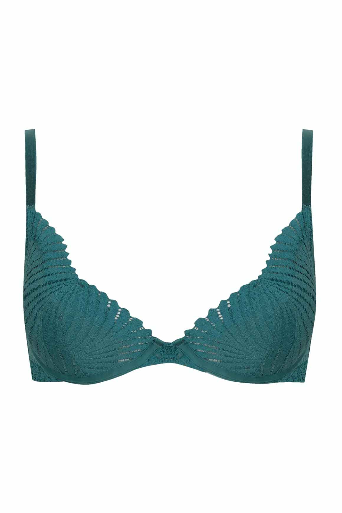 Soutien-gorge à coques Muse - Vert paon