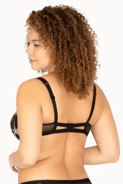 Soutien-gorge à coques Nymphéas - Noir