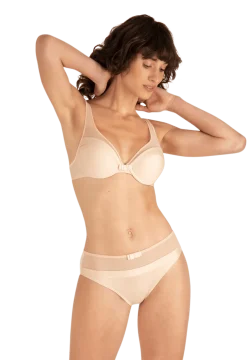 Soutien-gorge coques Tulle Design - Nude