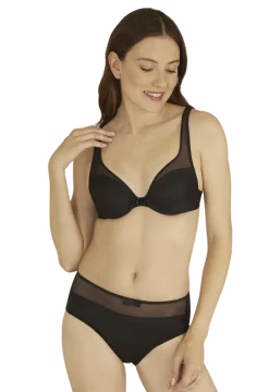 Soutien-gorge coques Tulle Design - Noir