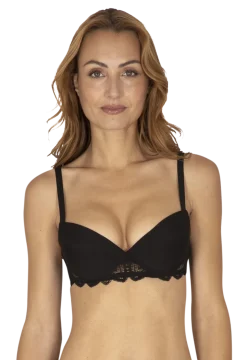 Soutien-gorge coques Vertige Drapé - Noir