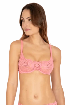 Soutien-gorge corbeille à armatures Soleil d'été - Rose bonbon