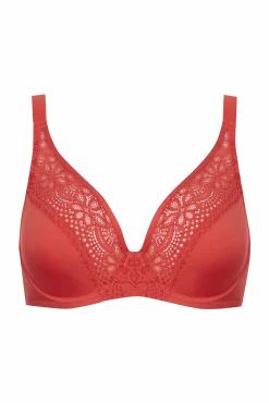 Soutien-gorge foulard à armatures L'irrésistible - Corail