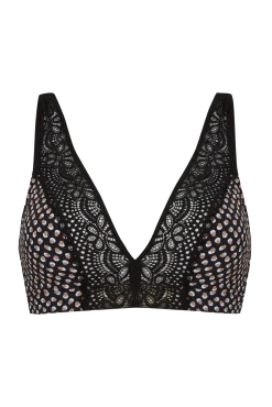 Soutien-gorge foulard sans armatures en dentelle et en microfibre L'irrésistible - Bulles