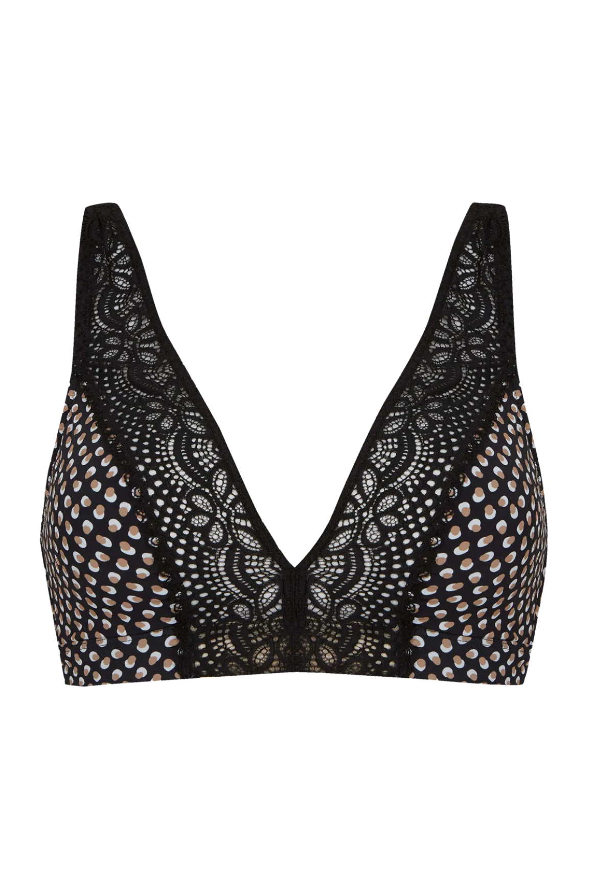 Soutien-gorge foulard sans armatures en dentelle et en microfibre L'irrésistible - Bulles