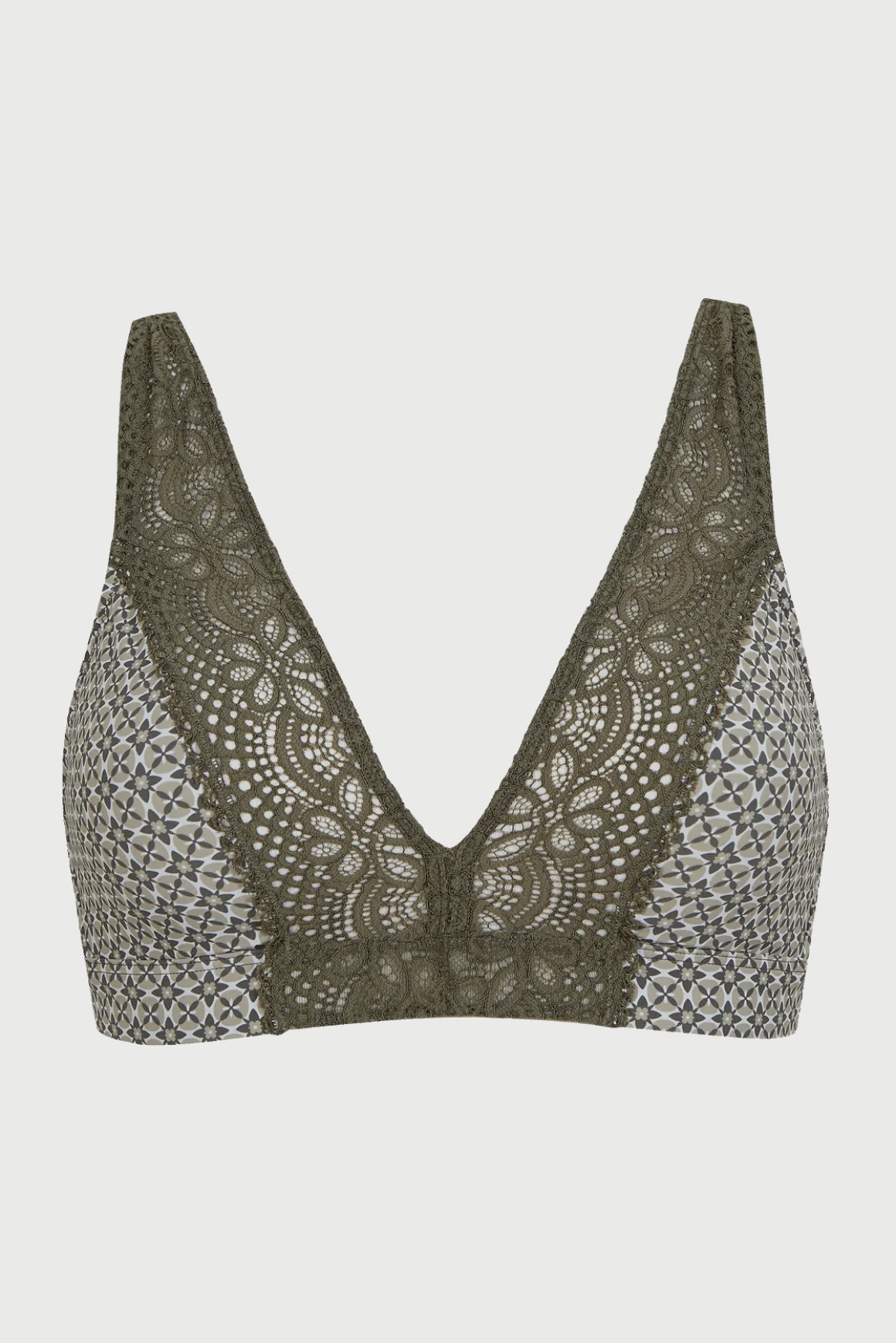 Soutien-gorge foulard sans armatures en dentelle et en microfibre L'irrésistible - Mosaique
