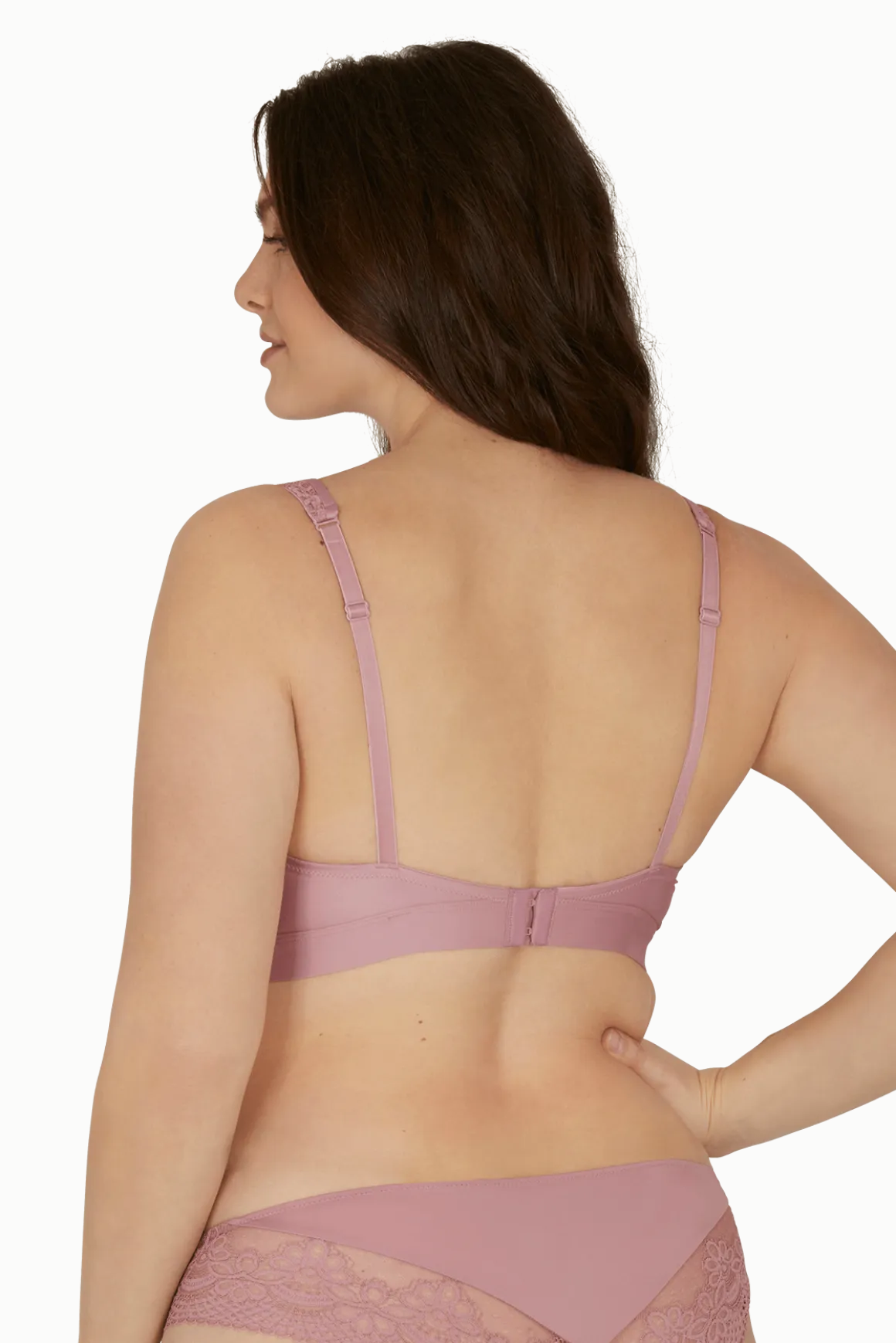 Soutien-gorge foulard sans armatures en dentelle et en microfibre L'irrésistible - Lilas