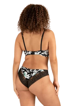 Soutien-gorge foulard sans armatures en dentelle et en microfibre L'irrésistible - Jasmin