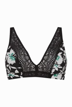 Soutien-gorge foulard sans armatures en dentelle et en microfibre L'irrésistible - Jasmin