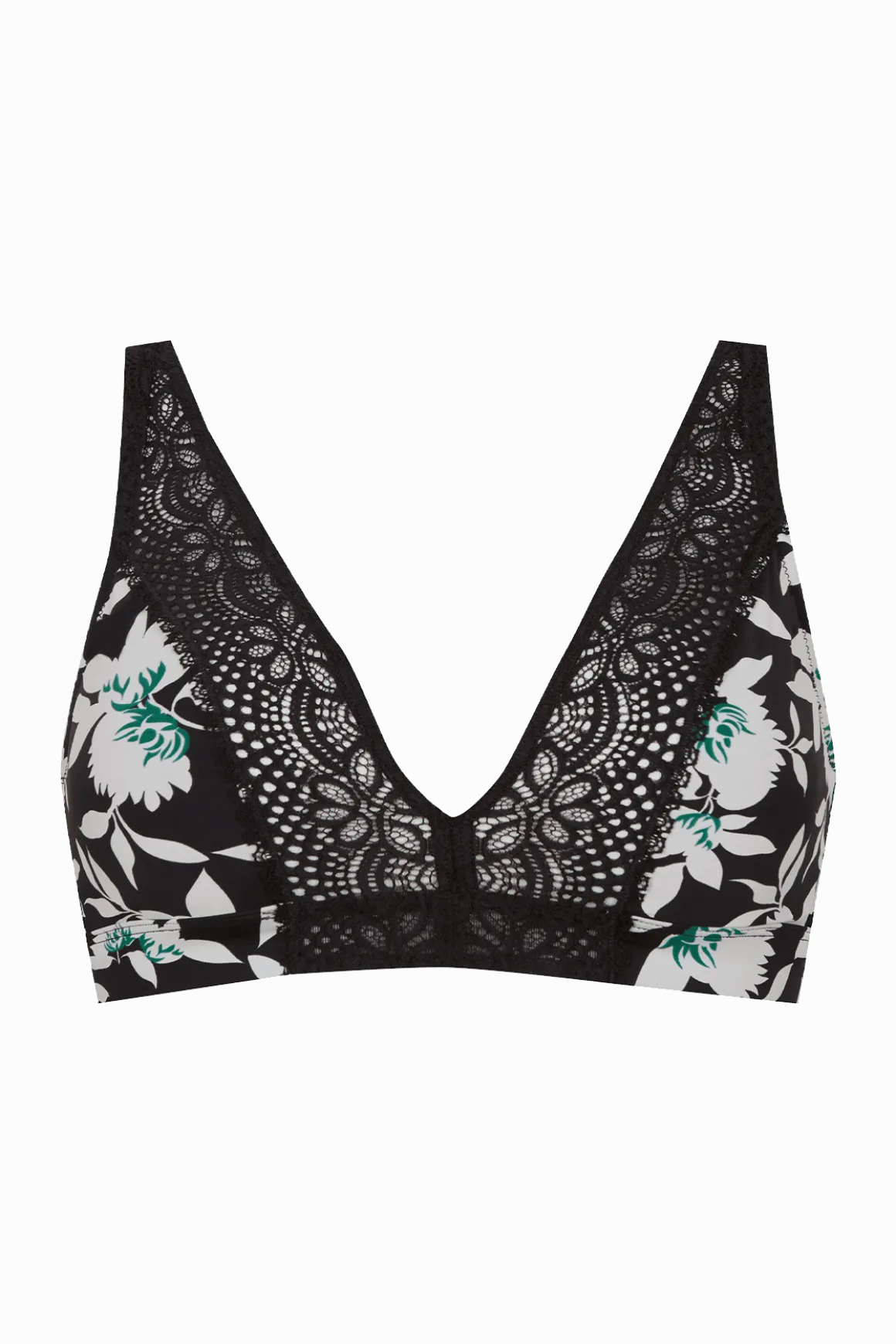 Soutien-gorge foulard sans armatures en dentelle et en microfibre L'irrésistible - Jasmin
