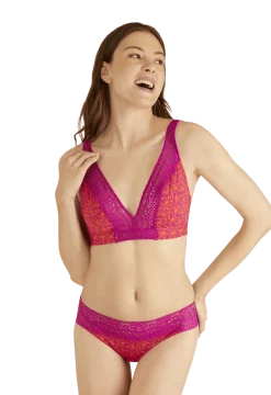 Soutien-gorge foulard sans armatures en dentelle et en microfibre L'irrésistible - Tiaré
