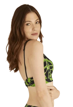 Soutien-gorge foulard sans armatures en dentelle et en microfibre L'irrésistible - Botanique