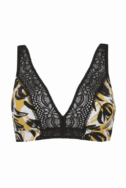 Soutien-gorge foulard sans armatures en dentelle et en microfibre L'irrésistible - Esquisse