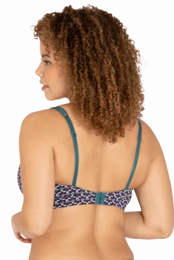 Soutien-gorge foulard sans armatures en dentelle et en microfibre L'irrésistible - Imprimé folk