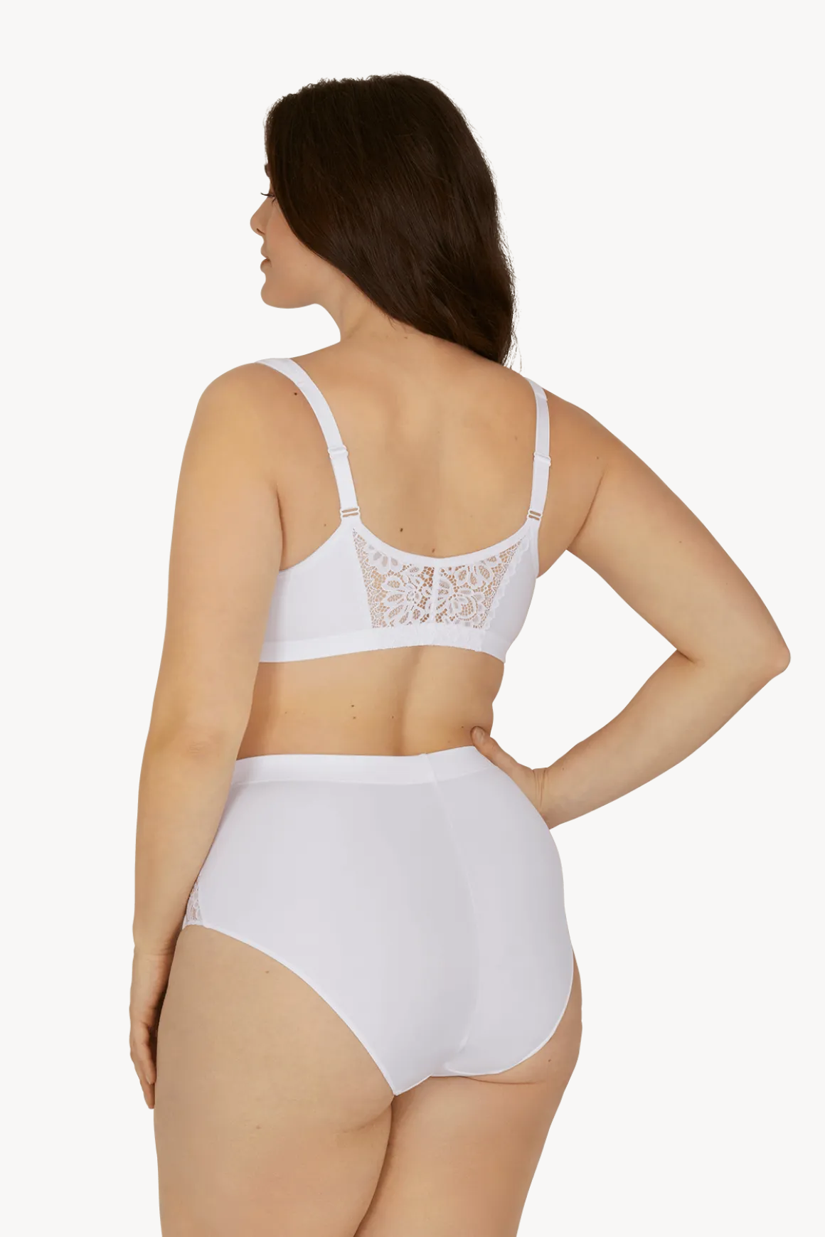 Soutien-gorge sans armatures agrafage avant Well Allure L'Elégante - Blanc