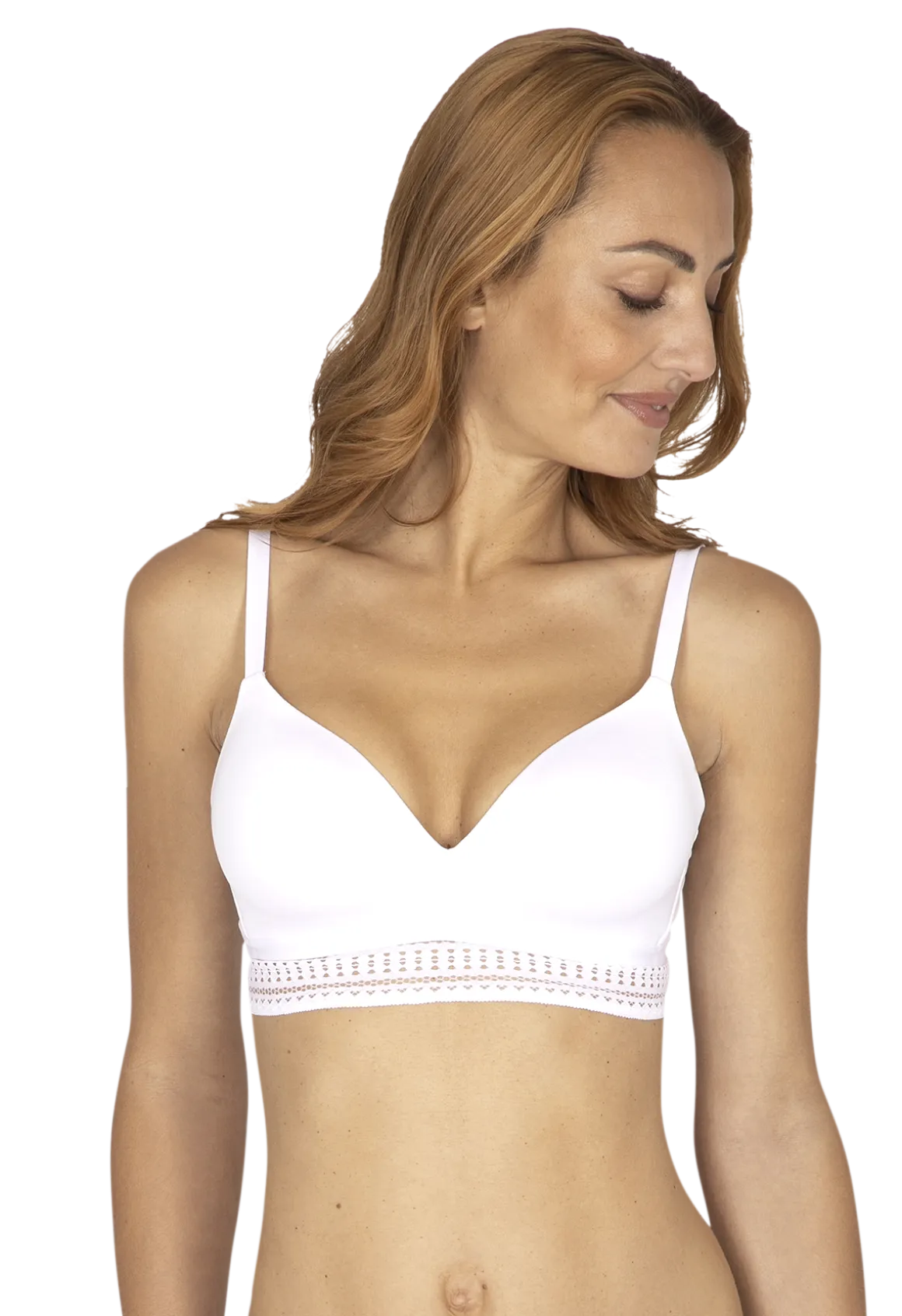 Soutien-gorge sans armatures coques souples Arty Graphik - Blanc