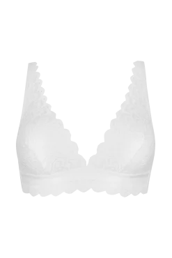 Soutien-gorge sans armatures Dentelle Audacieuse - Blanc