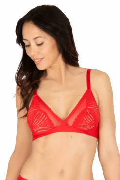 Soutien-gorge sans armatures Muse - Rouge ardent