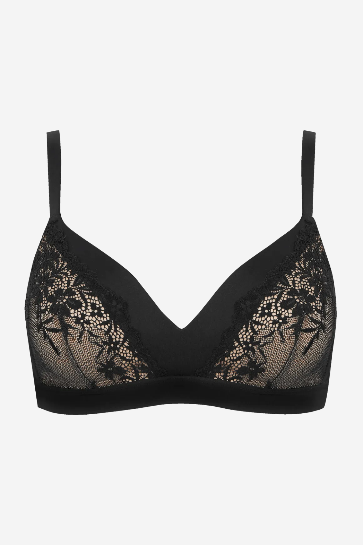 Soutien-gorge sans armatures à coques souples Romance Magic Nights - Noir