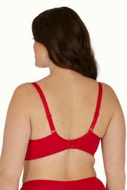 Soutien-gorge sans armatures Tulle Design - Rouge ardent