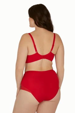 Soutien-gorge sans armatures Tulle Design - Rouge ardent