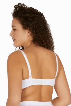 Soutien-gorge sans armatures basque dentelle Well Allure L'Elégante - Blanc