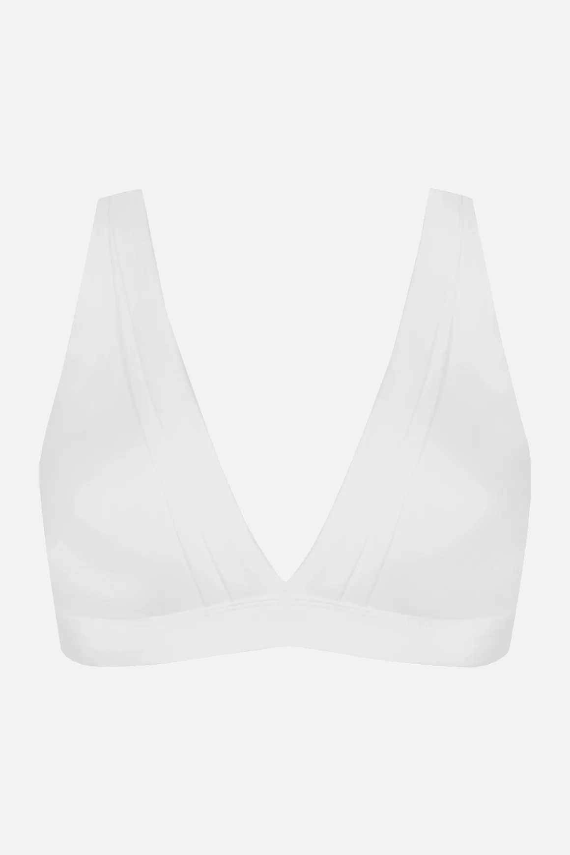 Soutien-gorge sans armatures Tulle Design Coton - Blanc naturel