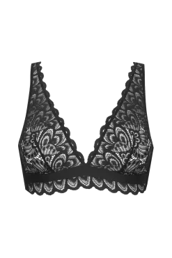 Soutien-gorge sans armatures Dentelle Audacieuse - Noir