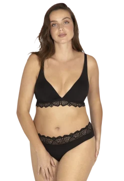 Soutien-gorge sans armatures Vertige Drapé - Noir