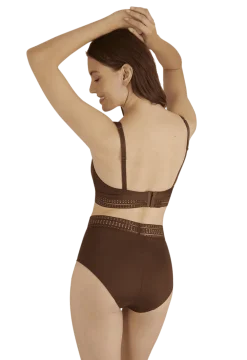 Soutien-gorge sans armatures Arty Graphik - Chocolat