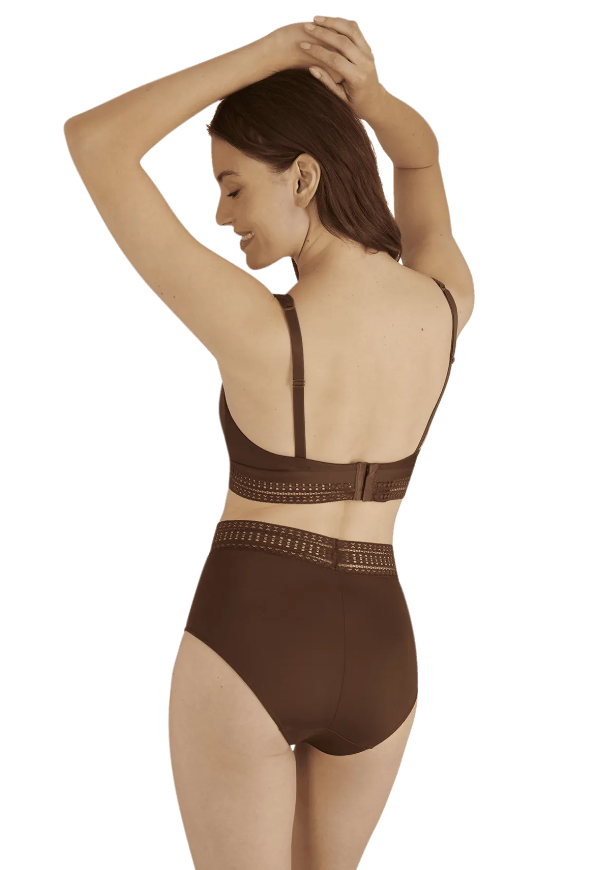 Soutien-gorge sans armatures Arty Graphik - Chocolat