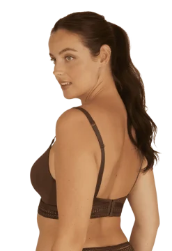 Soutien-gorge sans armatures coques souples Arty Graphik - Chocolat