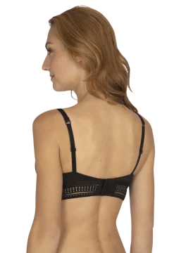 Soutien-gorge sans armatures coques souples Arty Graphik - Noir