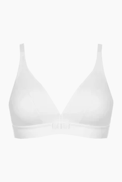Soutien-gorge sans armatures Tulle Design - Blanc