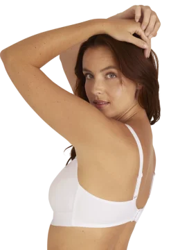 Soutien-gorge sans armatures Tulle Design - Blanc