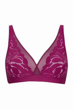 Soutien-gorge sans armatures Dentelle Prodigieuse - Fuchsia