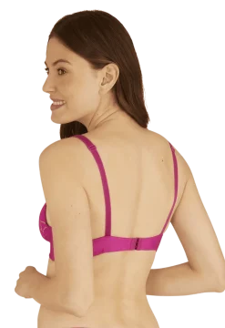 Soutien-gorge sans armatures Dentelle Prodigieuse - Fuchsia