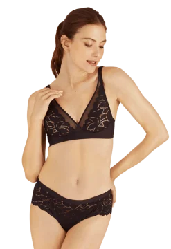 Soutien-gorge sans armatures Dentelle Prodigieuse - Noir