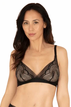 Soutien-gorge sans armatures Idylle - Noir