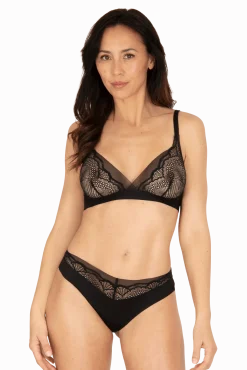 Soutien-gorge sans armatures Idylle - Noir