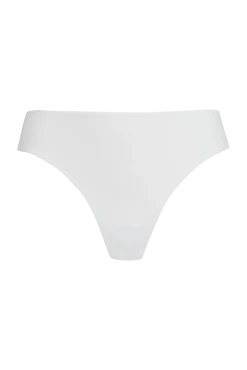 Tanga Résille Florale - Blanc