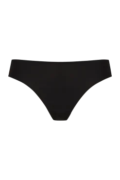 Tanga Résille Florale - Noir