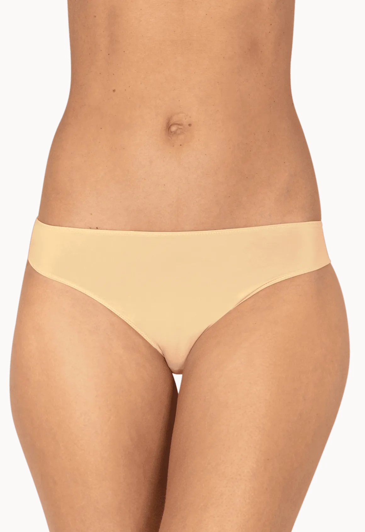 Tanga Résille Florale - Nude