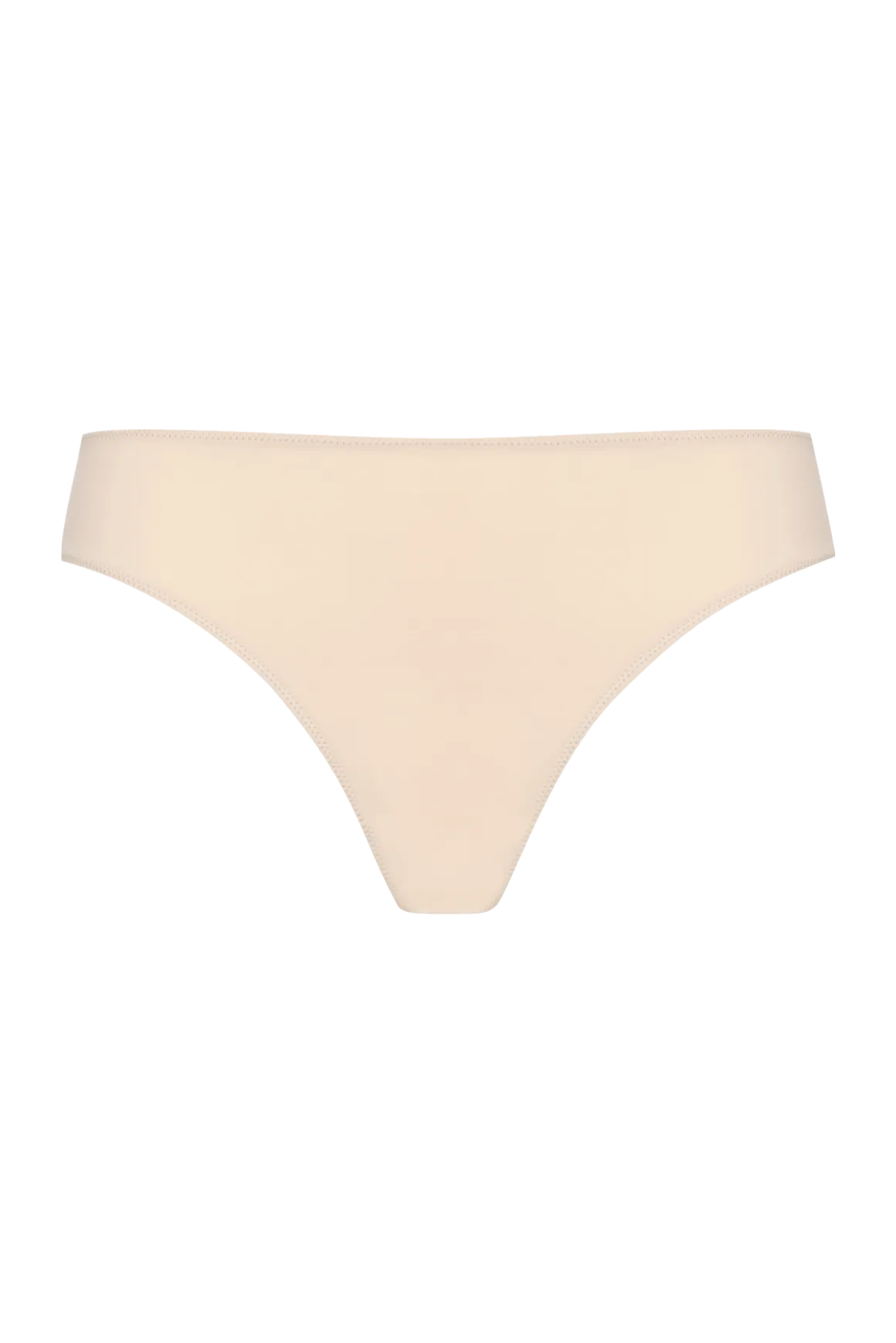 Tanga Résille Florale - Nude