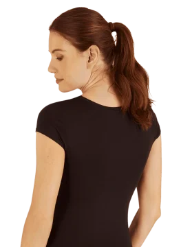 Top Manches Courtes Allure d'Hiver - Noir