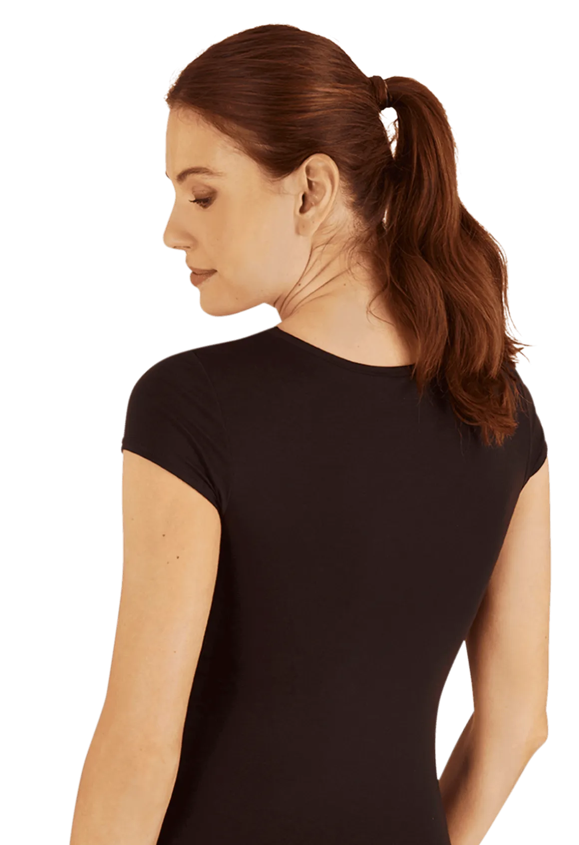 Top Manches Courtes Allure d'Hiver - Noir