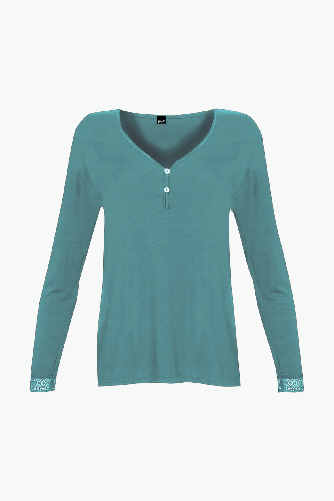 Top Manches Longues Minuit - Vert paon